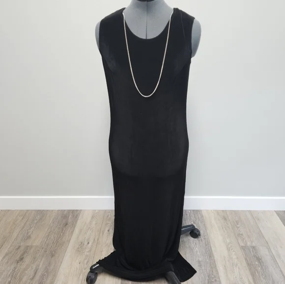 R & M Richards Karen Kwong Vintage 2 Piece Formal Dress Silver Black Women's - Picture 4 of 15